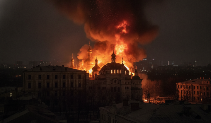 Ночной удар по Успенскому собору