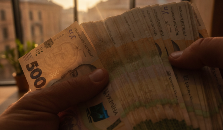 Графіка українського прапору на грошових купюрах