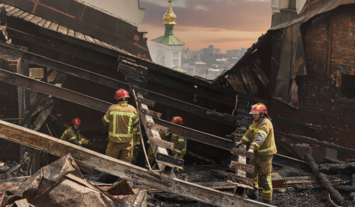 Ракетний удар по Києво-Печерській лаврі