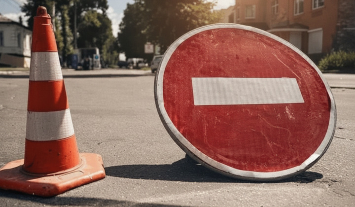 Partial traffic restriction due to repairs