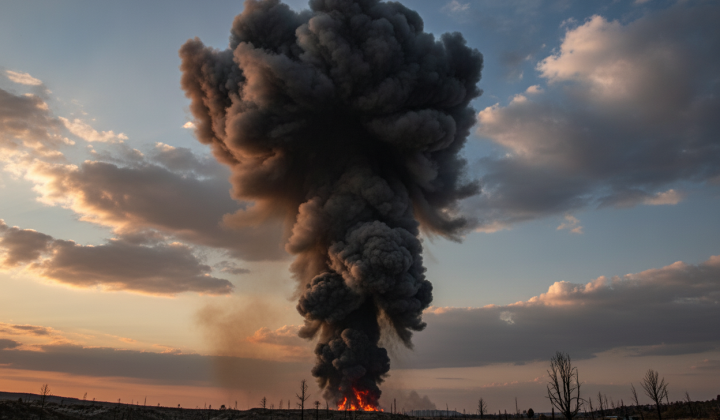 Fire at sulfur warehouses