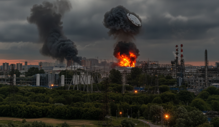 Вибух резервуара на Московському НПЗ