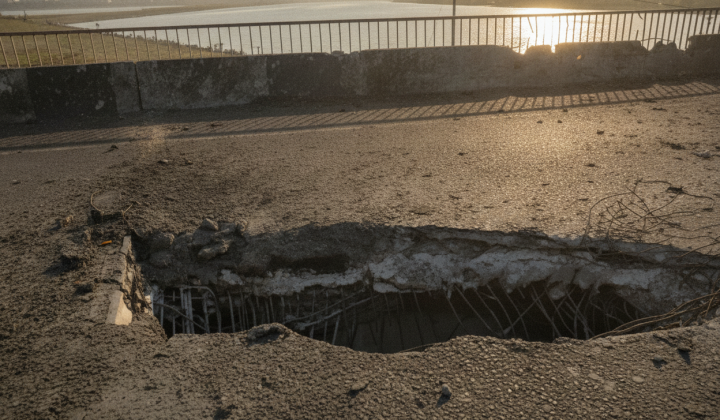 Drones strike bridges