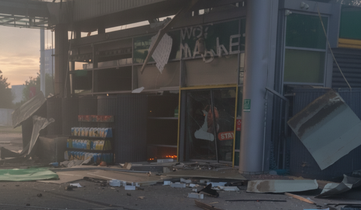 Russian army destroyed gas stations in Trostyanets