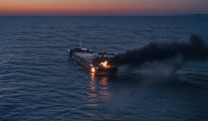 Russian drone attacked civilian ship in the Black Sea