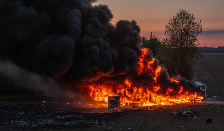 Кременчук. Бензовози, прикрашені під молоко, вирушили в Крим