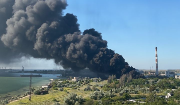 Пожар на ТЭС в Крыму