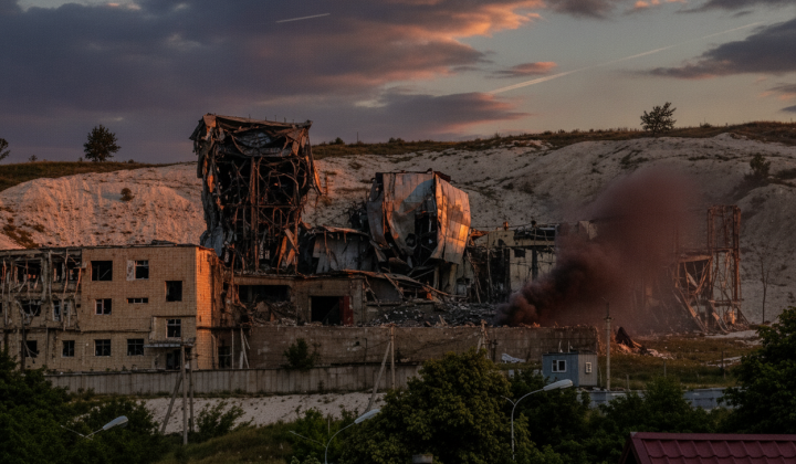Strike on chalk factory by Ukrainian armed forces