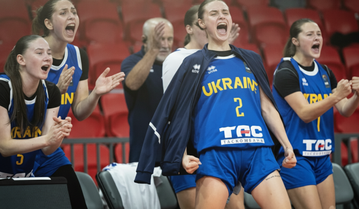 Ukrainian national team game at Eurobasket