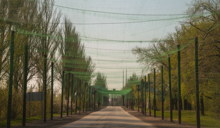 Kharkiv protected with anti-drone nets