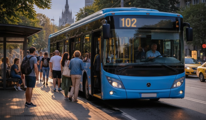 Kyiv's congested public transport routes