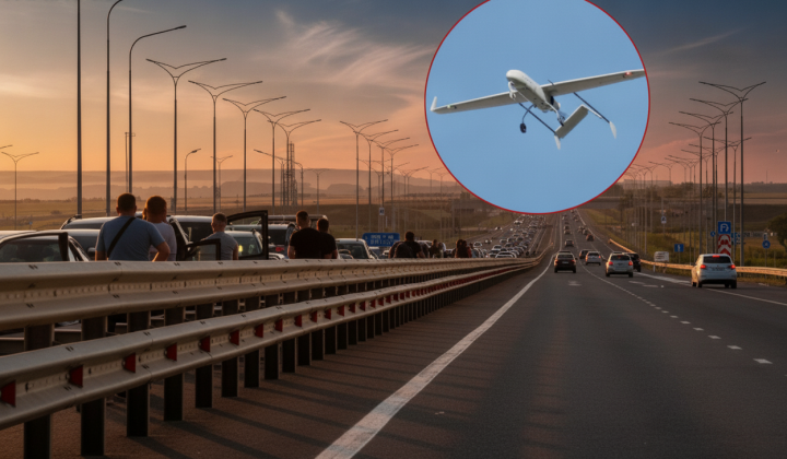 Crimean Bridge attacked by drones: record queues of nearly 3000 cars