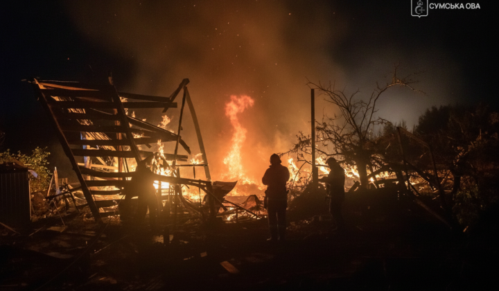 Night attack on Sumy region: victim and damages
