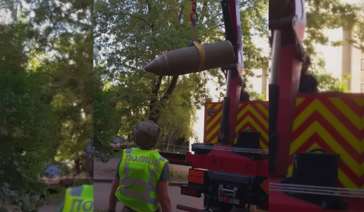 Missile warhead found near high-rise building in Kyiv