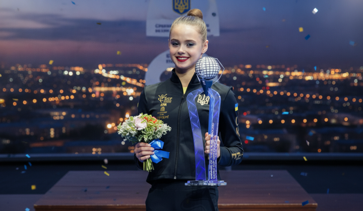 Gymnast Onofrychuk with four medals