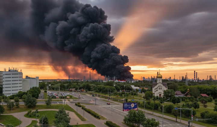 Ukrainian drones attacking oil refineries