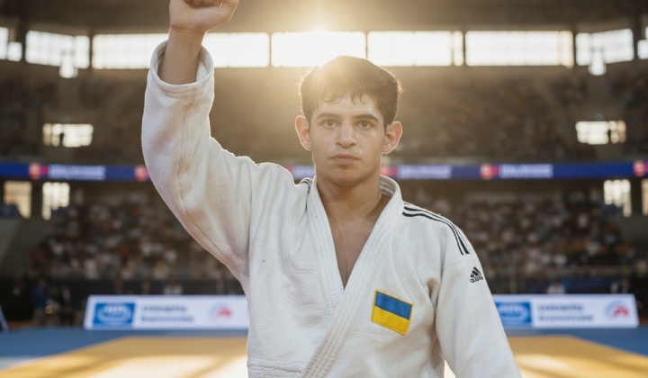 Ukrainian judoka Khazar Heydarov - European champion