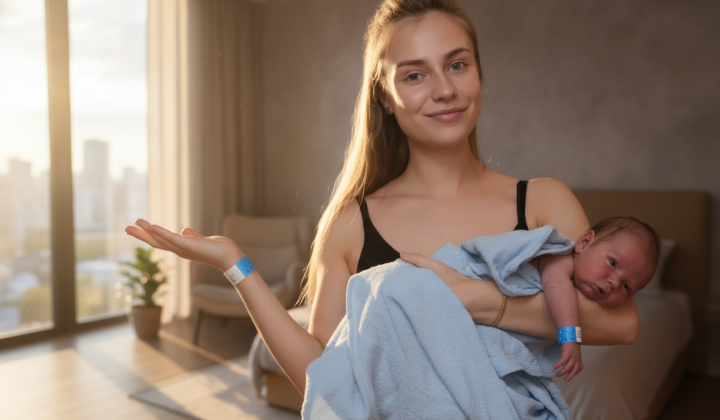 Klavdiya Drozd became a mother and showed her son