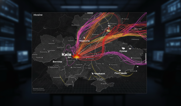 Нічний обстріл Києва: ракети та дрони