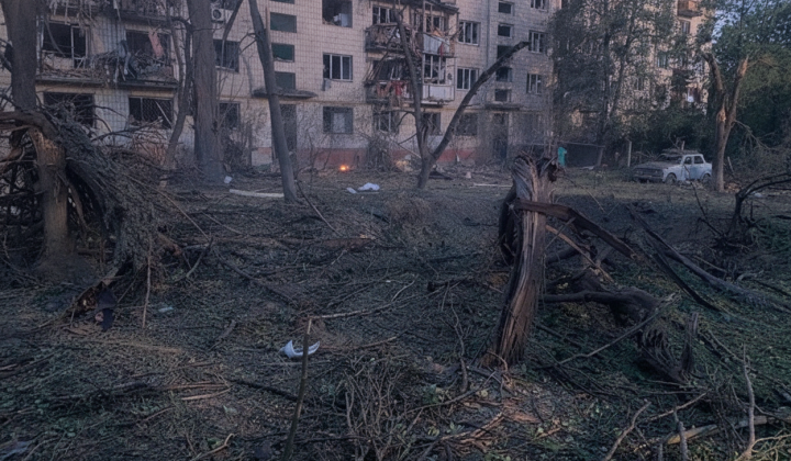Rocket strike in Nivky: casualties and wounded
