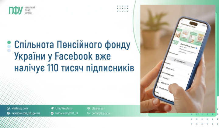 Пенсійний фонд України розширює аудиторію на Facebook