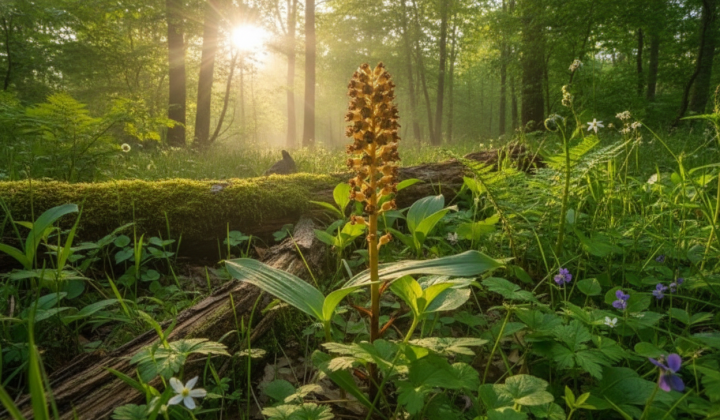 Rare parasitic plant in Chernobyl Reserve