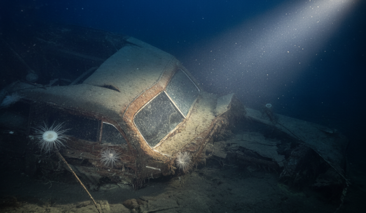 Унікальний автомобіль під затонулим USS Yorktown