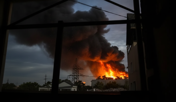 Drones attacking power station in Crimea