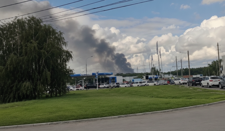 Oil refinery in Omsk, Russia