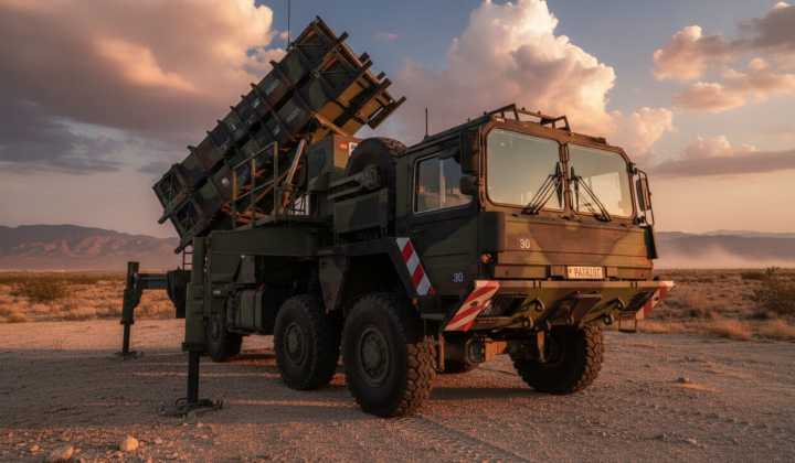 Зображення ракет для Patriot на тлі України