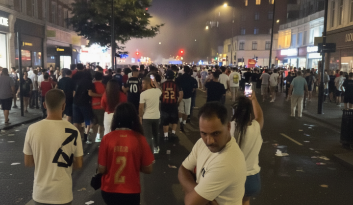 Morocco fans cause chaos after defeat