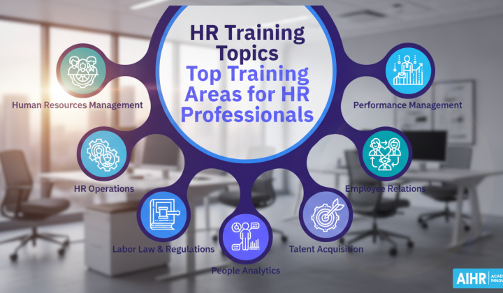Graphic with courses for HR professionals