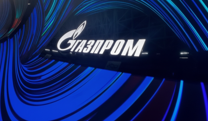 Graph of Gazprom's stock decline