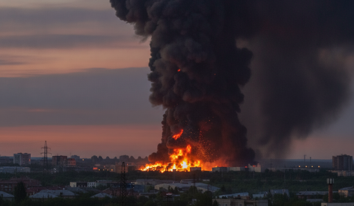 Missile strike on factory in Kirov
