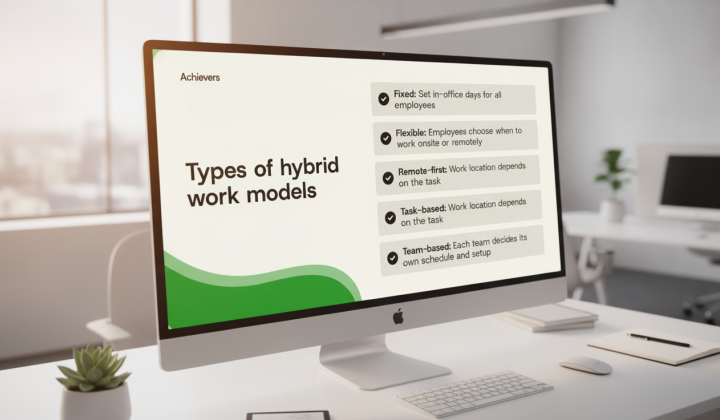 Hybrid robot among employees