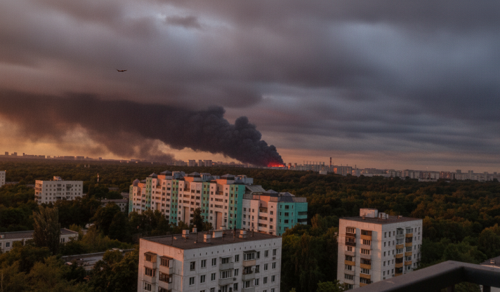 Атака безпілотників на склади РФ