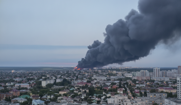 Ukrainian troops attacked oil refinery and aircraft factory in Russia at night