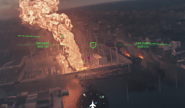 Damage to energy nodes by drones
