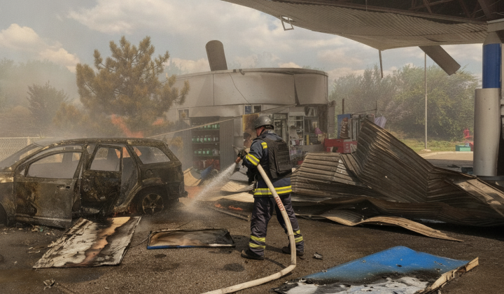 Russian strike on gas station in Dnipropetrovsk region - three dead, including 8-year-old boy