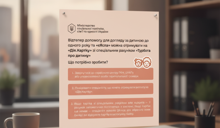 Денежный перевод на счет для ребенка