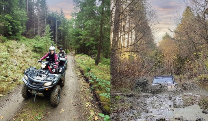 Border park without transport and jeeping