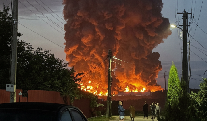Drone strikes on the Wildberries warehouse