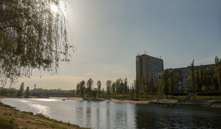 Hot weather in Ukraine