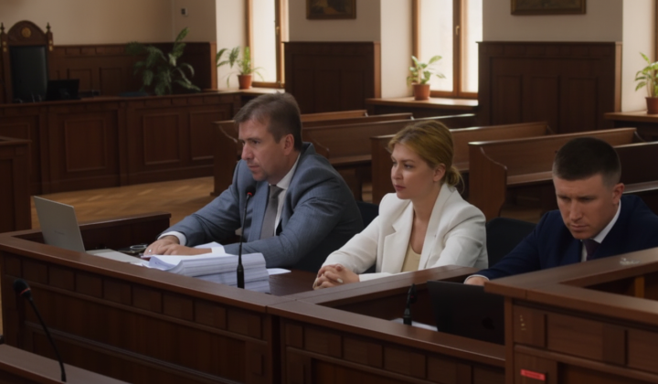 Судова зала з експосолкою України