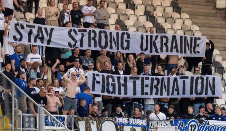 Copenhagen team supports Ukraine in matches