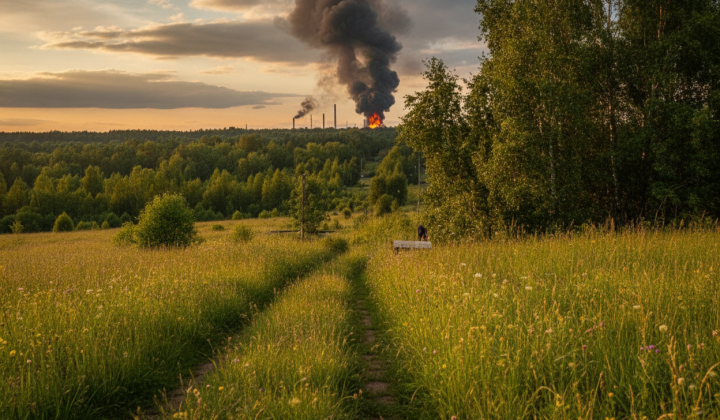 Уничтожение нефтеперерабатывающего завода в Татарстане