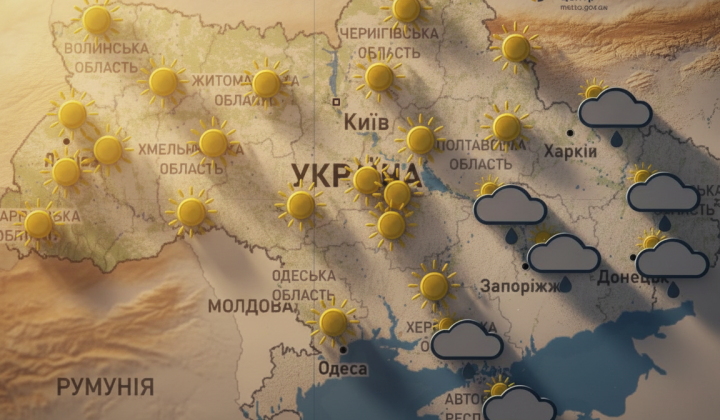 Thunderstorms and heat in Ukraine