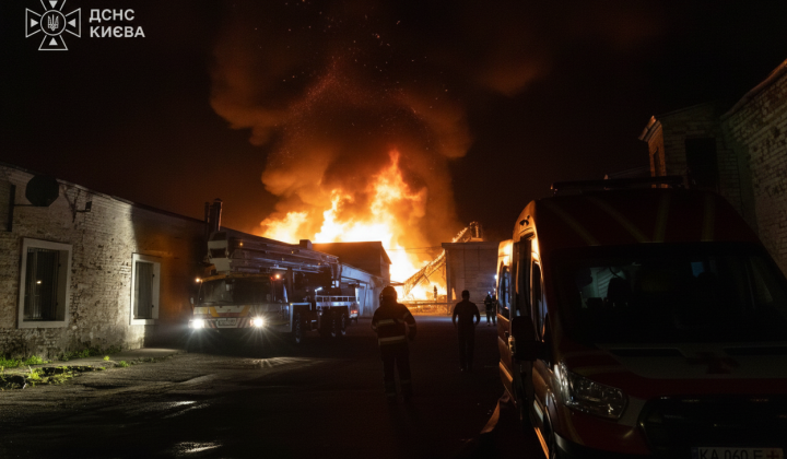 Russian ballistic hits children's hospital in Kyiv