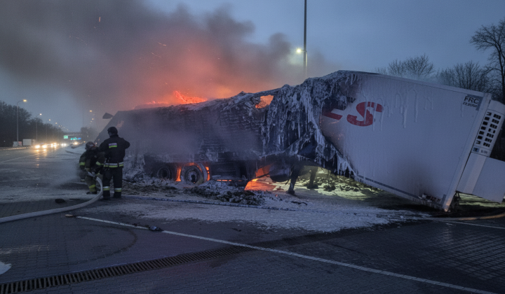 Damaged checkpoint in Odessa