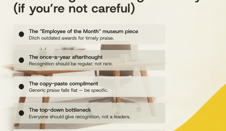 Corporate culture and employee recognition